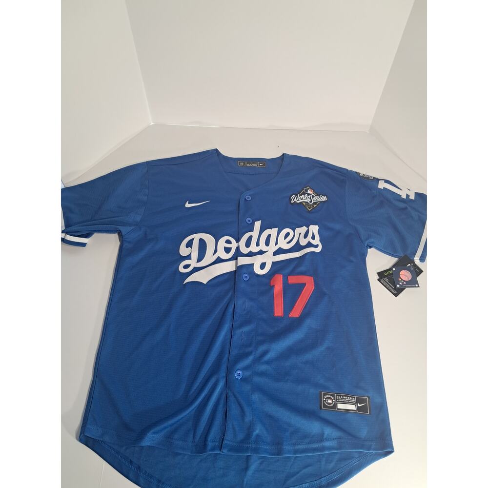 Los Angeles Dodgers #17 Shohei Ohtani Royal 2025 World Series No.34 Patch M